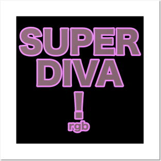 Super Diva! RGB Weights Workout Power Design Posters and Art